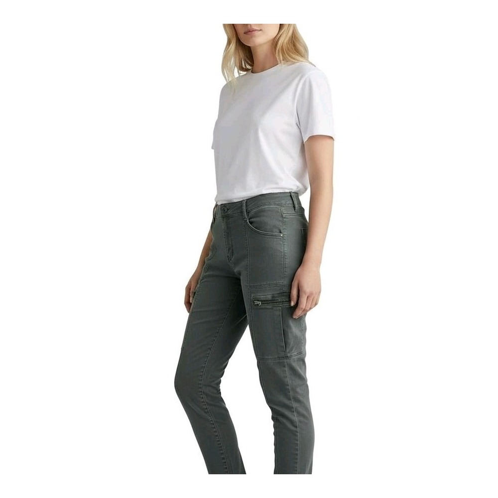 PISTOLA Cargo Zipper Skinny Pants Jeans Retro Utilitarian Edgy Grunge Size 33‎